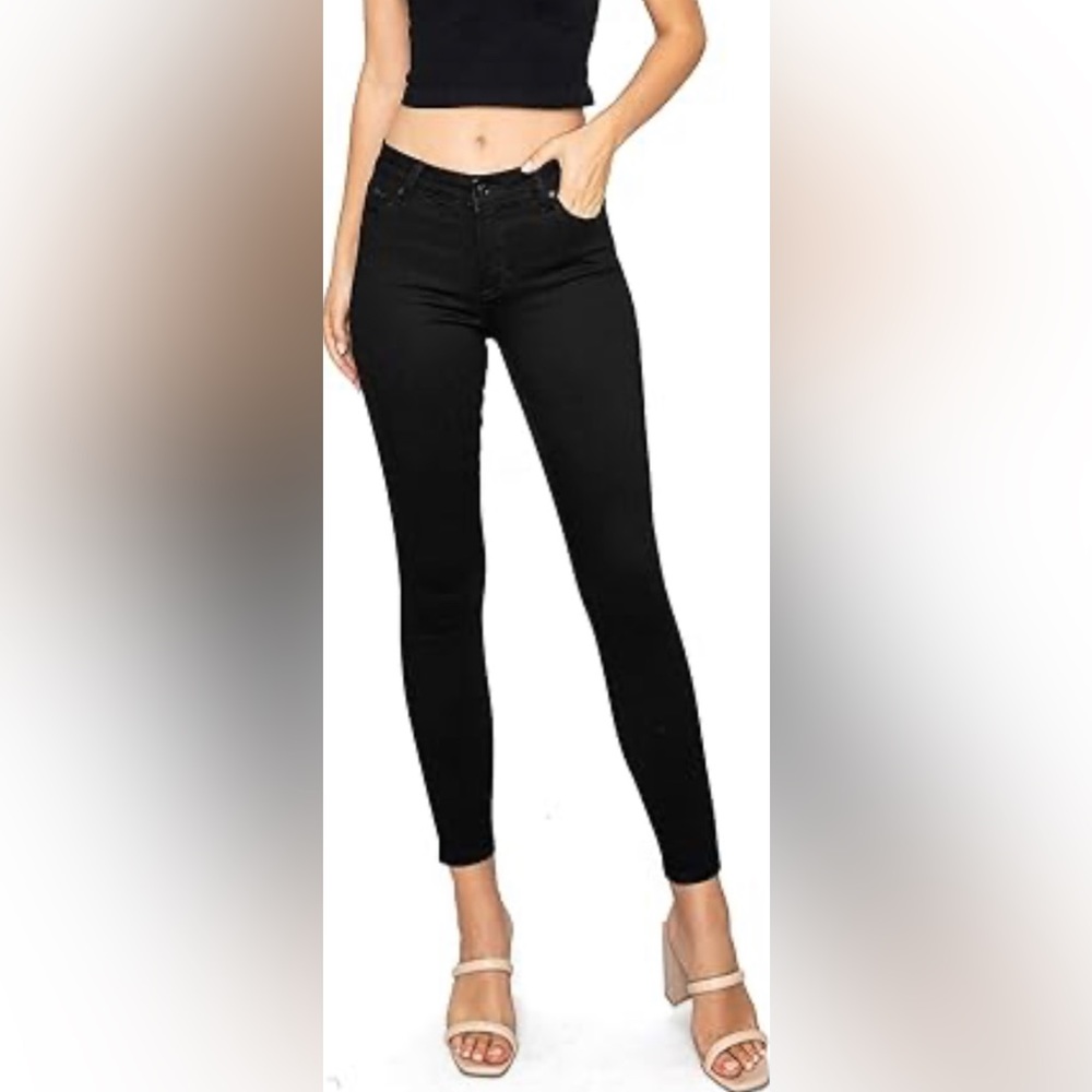 Celebrity pink high-rise ankle skinny pants